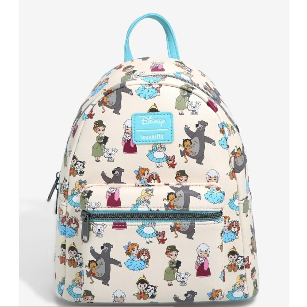 Loungefly Disney Chibi Animal Love Characters Mini Backpack NWT